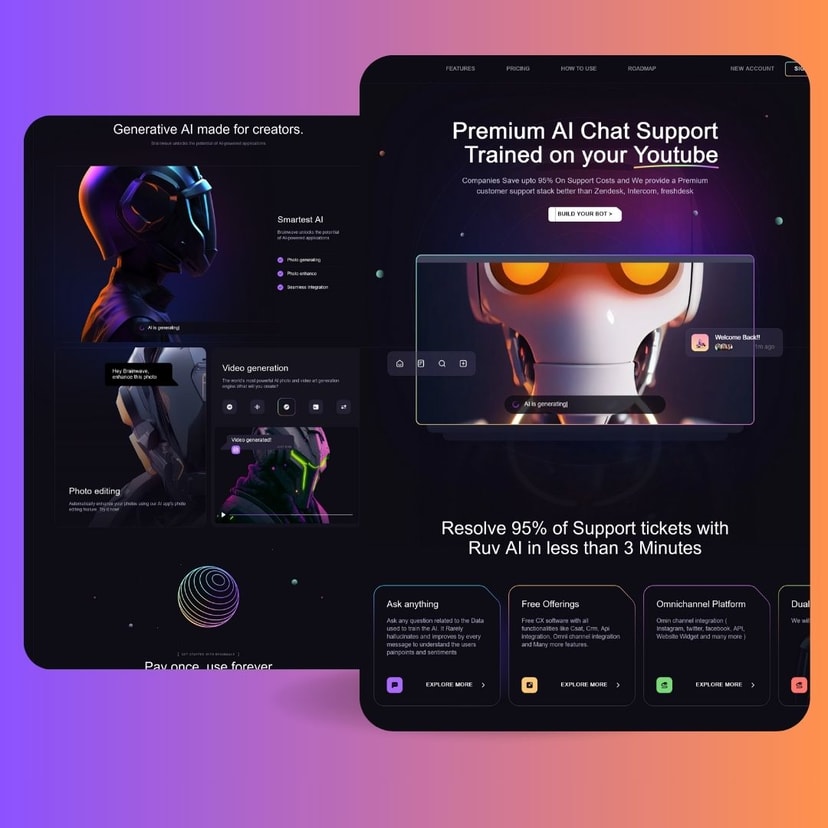 Brainwave - AI Landing page